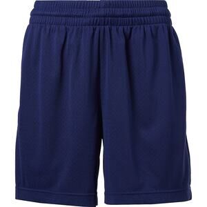 Unisex Boy Girl’s Youth Athletic Shorts Solid Blue Elastic Waist No Size
